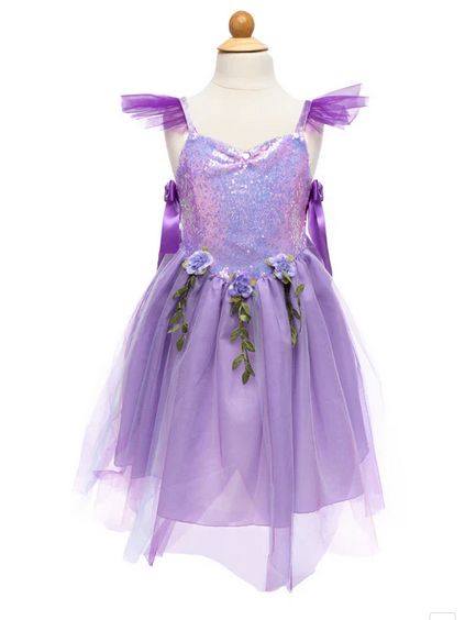 Great Pretenders Costume Lilac  Sequins Fairy Tunic Size 3-4