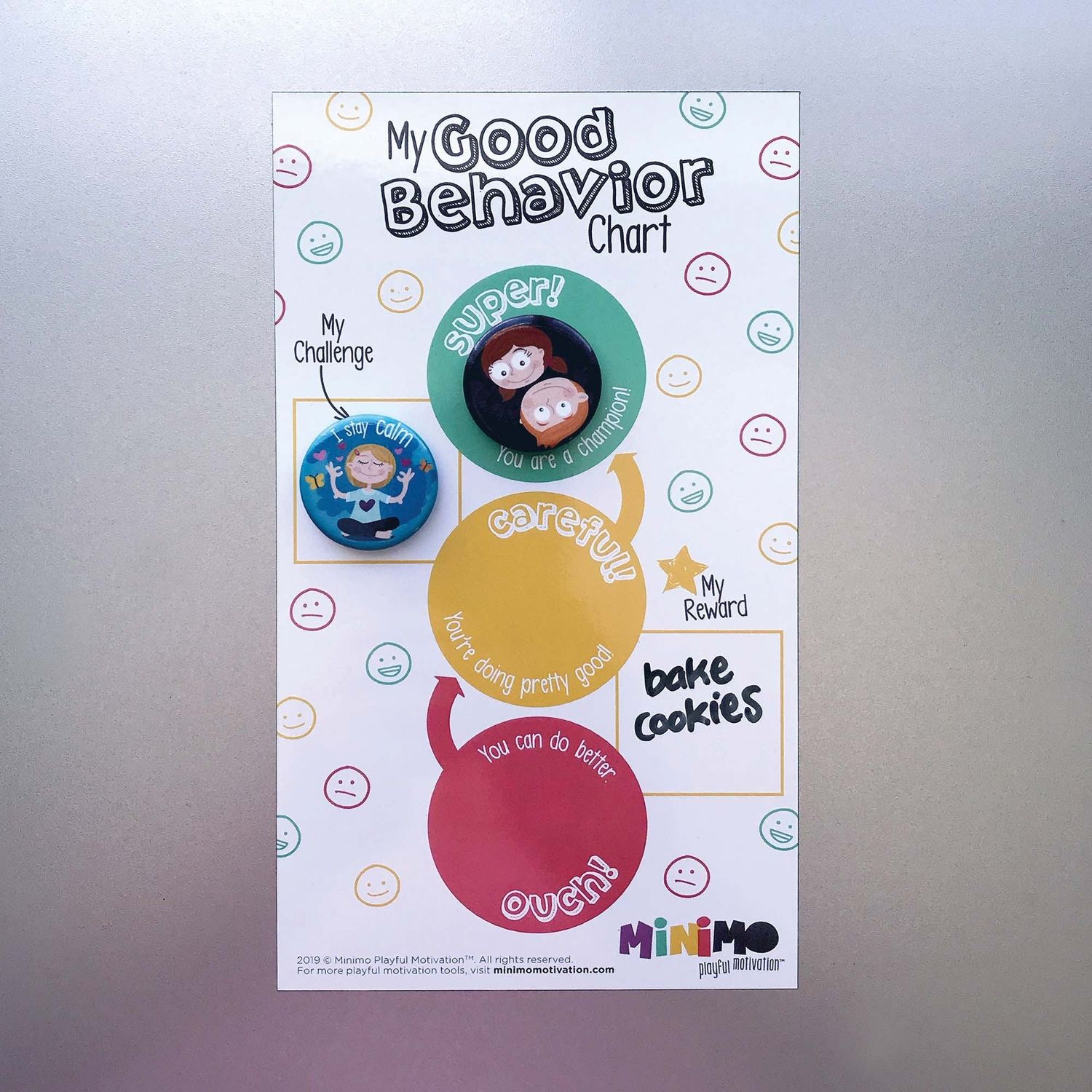 Minimo My Daily Routine My Good Behavior Chart