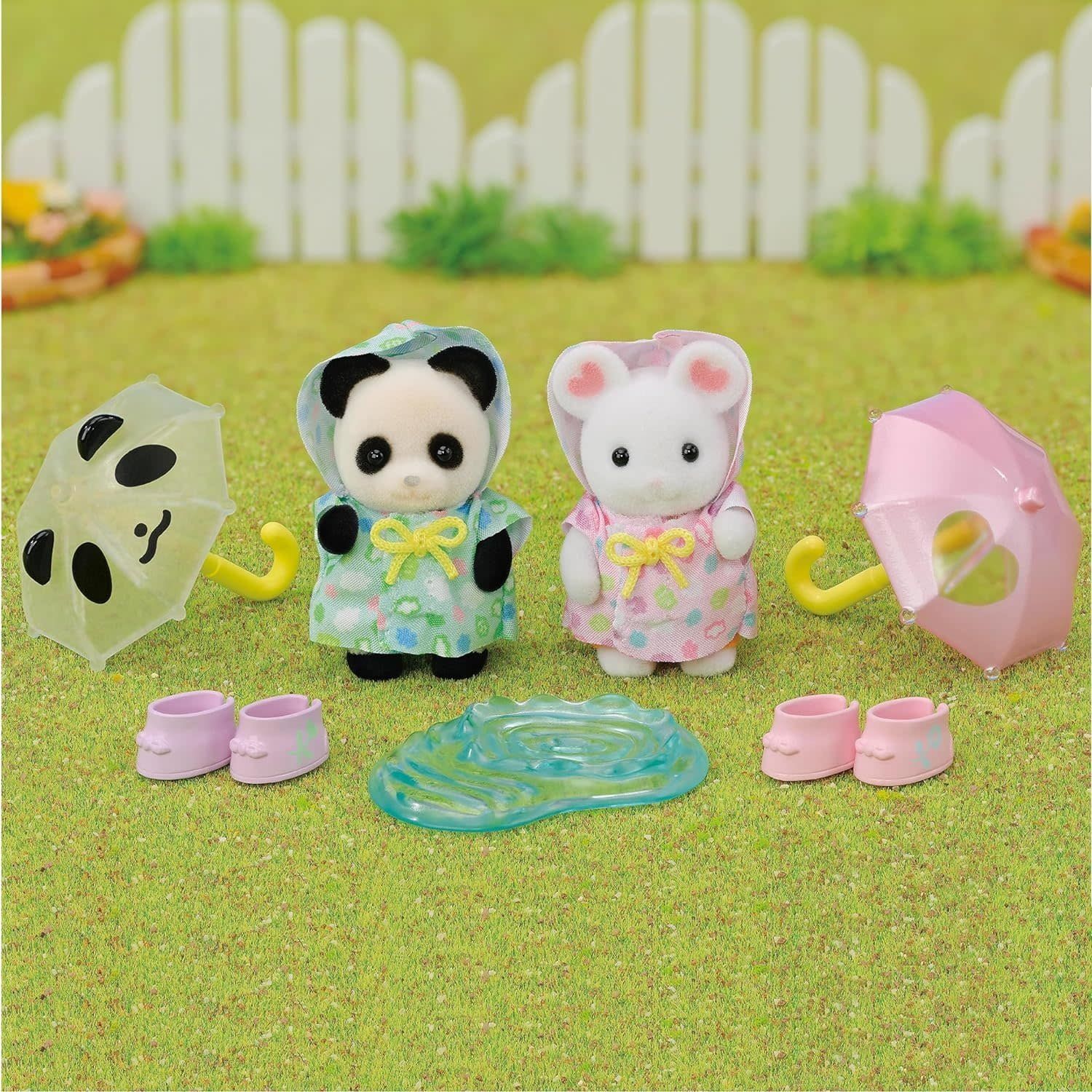 Calico Critters Set Rainy Day Duo