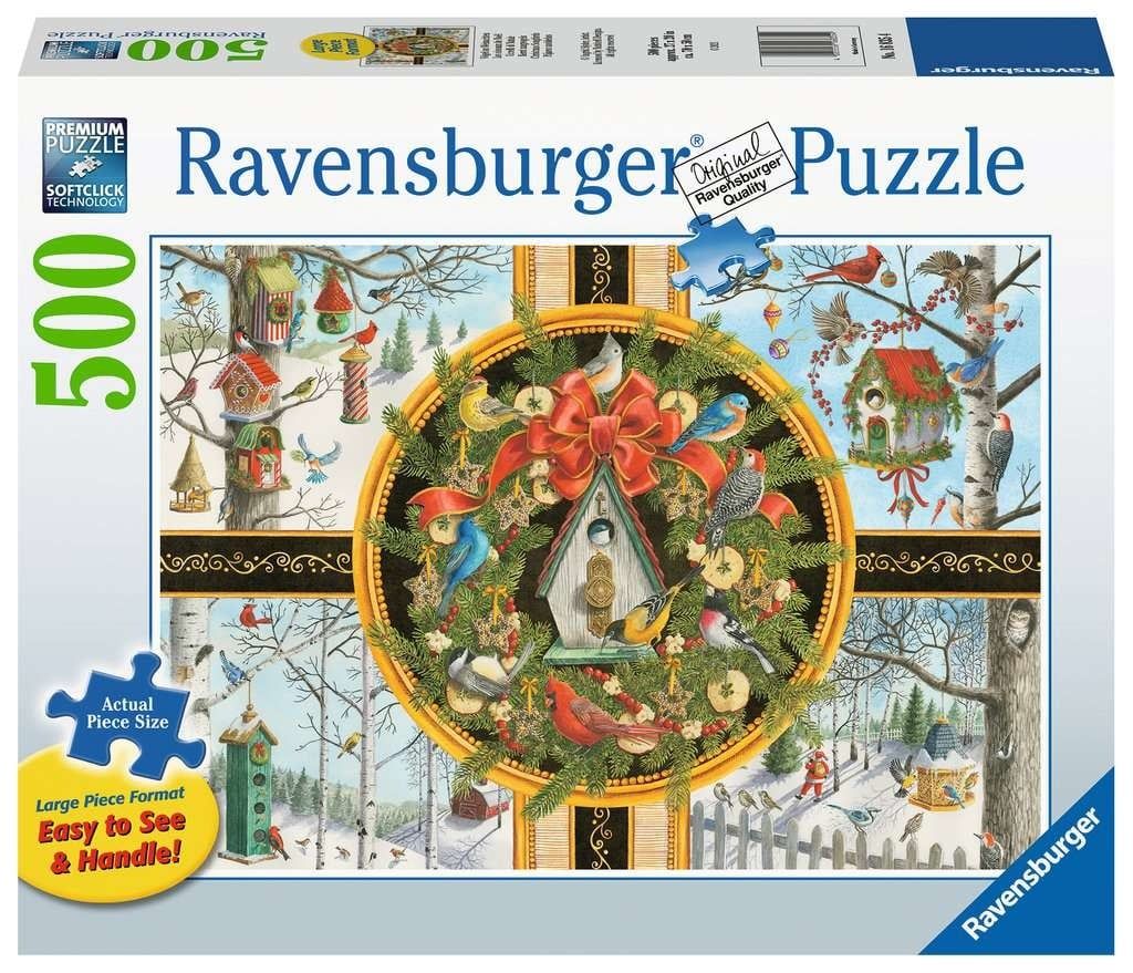 Ravensburger Puzzle 500pc Large Format Christmas Songbirds