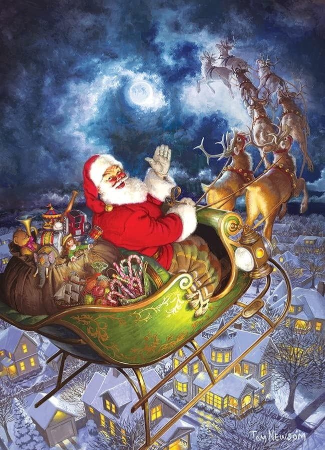 Cobble Hill Puzzle 1000pc Merry Christmas to All