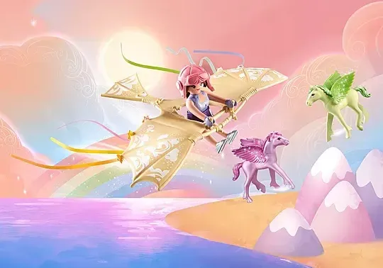 Playmobil Princess Magic Trip with Pegasus Foals in the Clouds