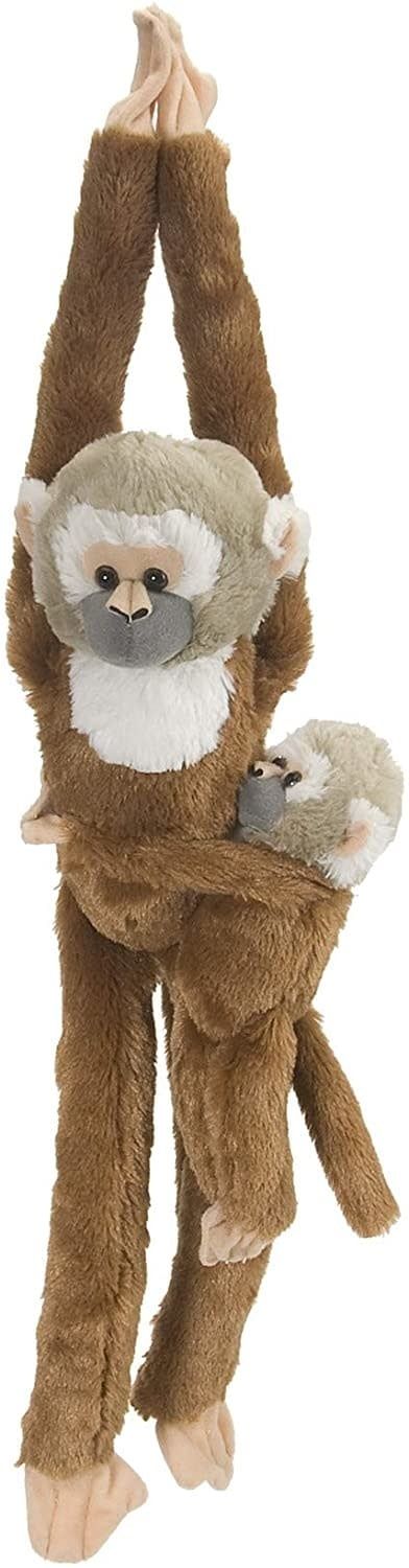 Wild Republic Hanging Monkey &amp; Baby: Squirrel Monkey