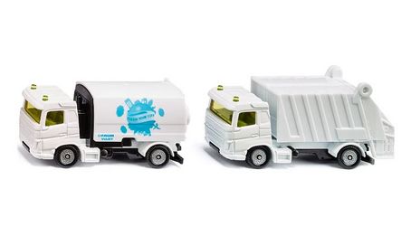 Siku Die Cast Municipal Sweeper &amp; Garbage Truck
