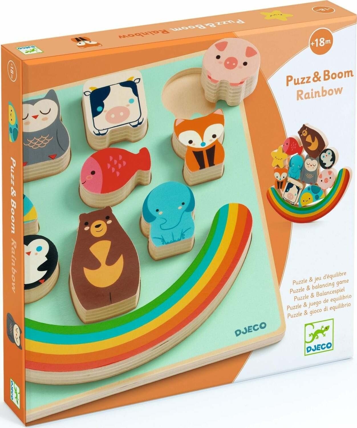 Djeco Puzzle &amp; Boom Rainbow