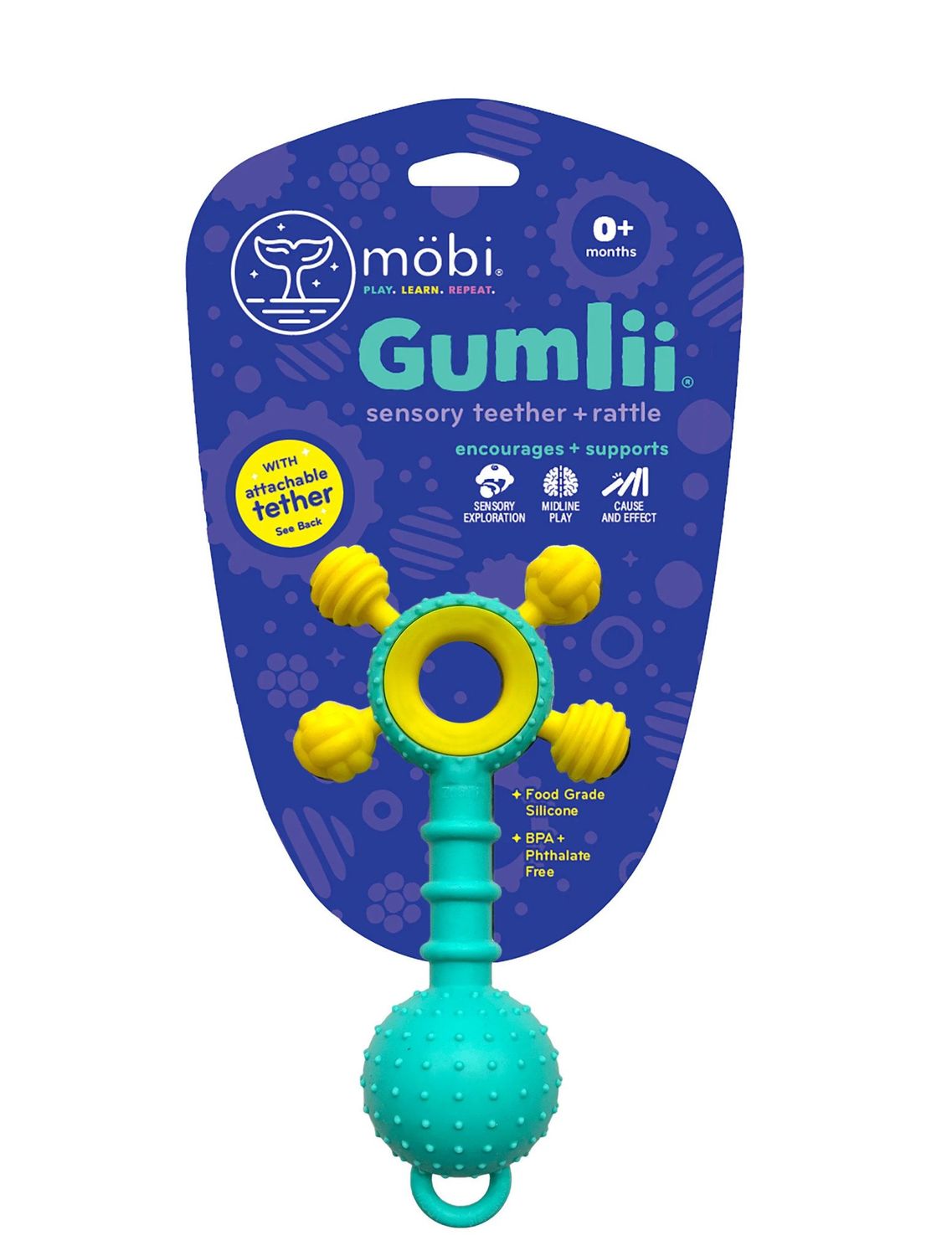 Mobi Gumlii Sensory Teether &amp; Rattle