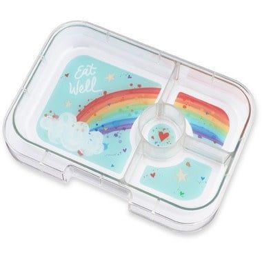 Yumbox 4 Compartment Replacement Tray Rainbow