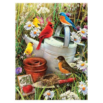 Paint by Numbers Garden Birds
