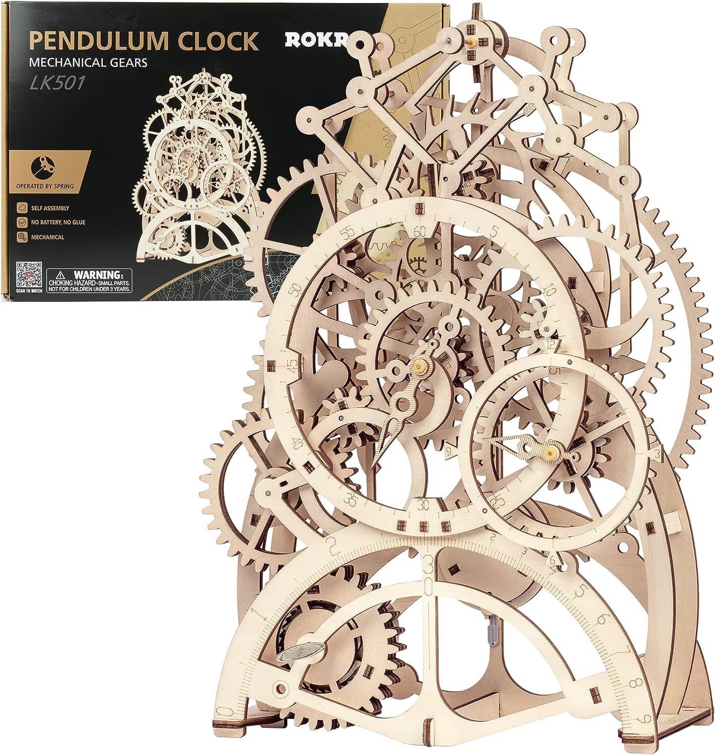 Rokr Wood Gears Pendulum Clock