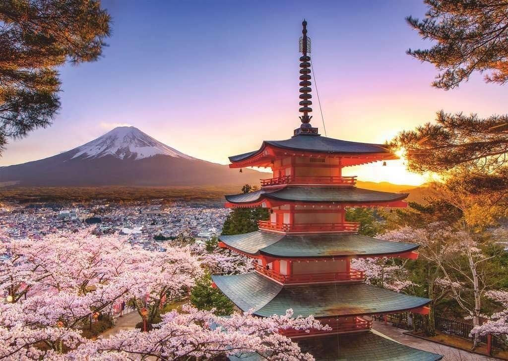 Ravensburger Puzzle 1000pc Mount Fuji Cherry Blossom View