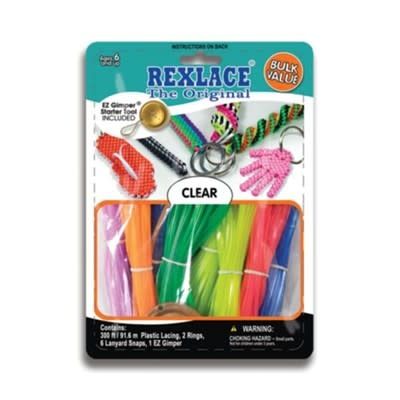 Rexlace Vinyl Lacing Bulk Clear Colours