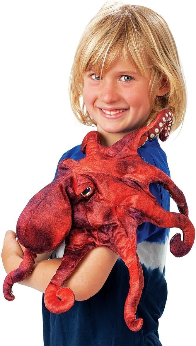 Folkmanis Puppet Red Octopus