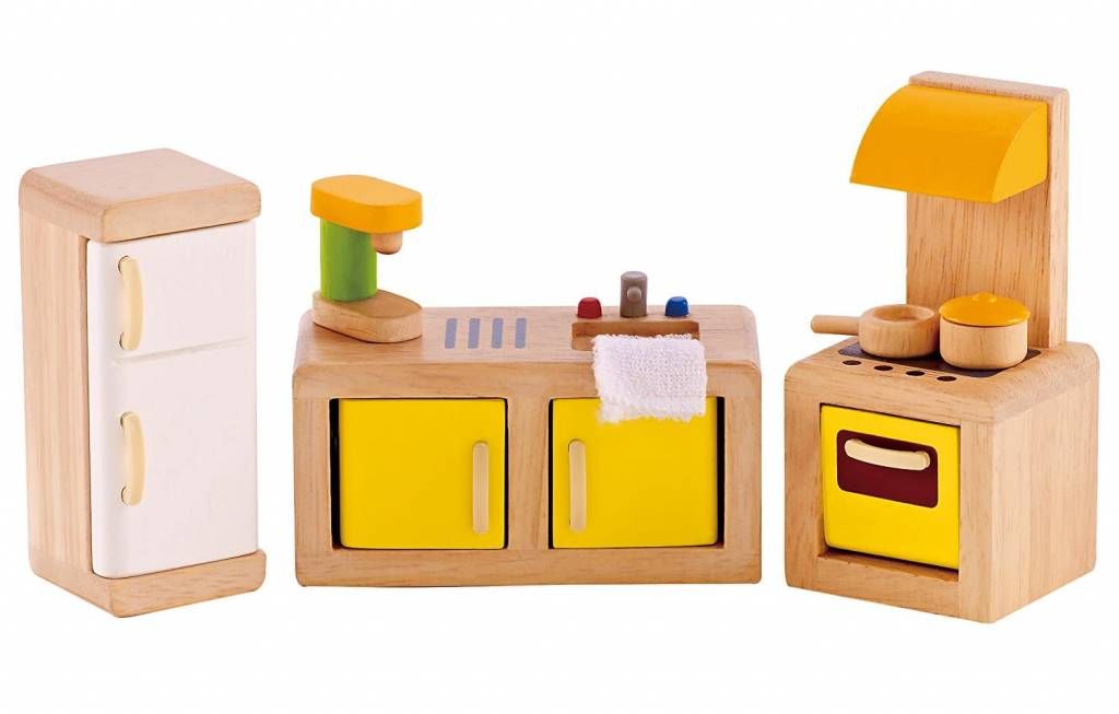 Hape Wooden Doll House Furniture: Kitchen