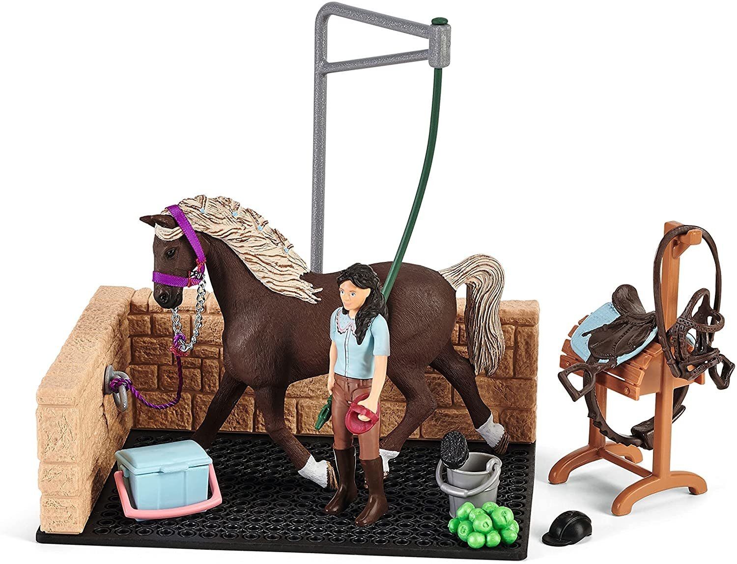 Schleich Horse Club Washing Area with Horse Emily and Luna
