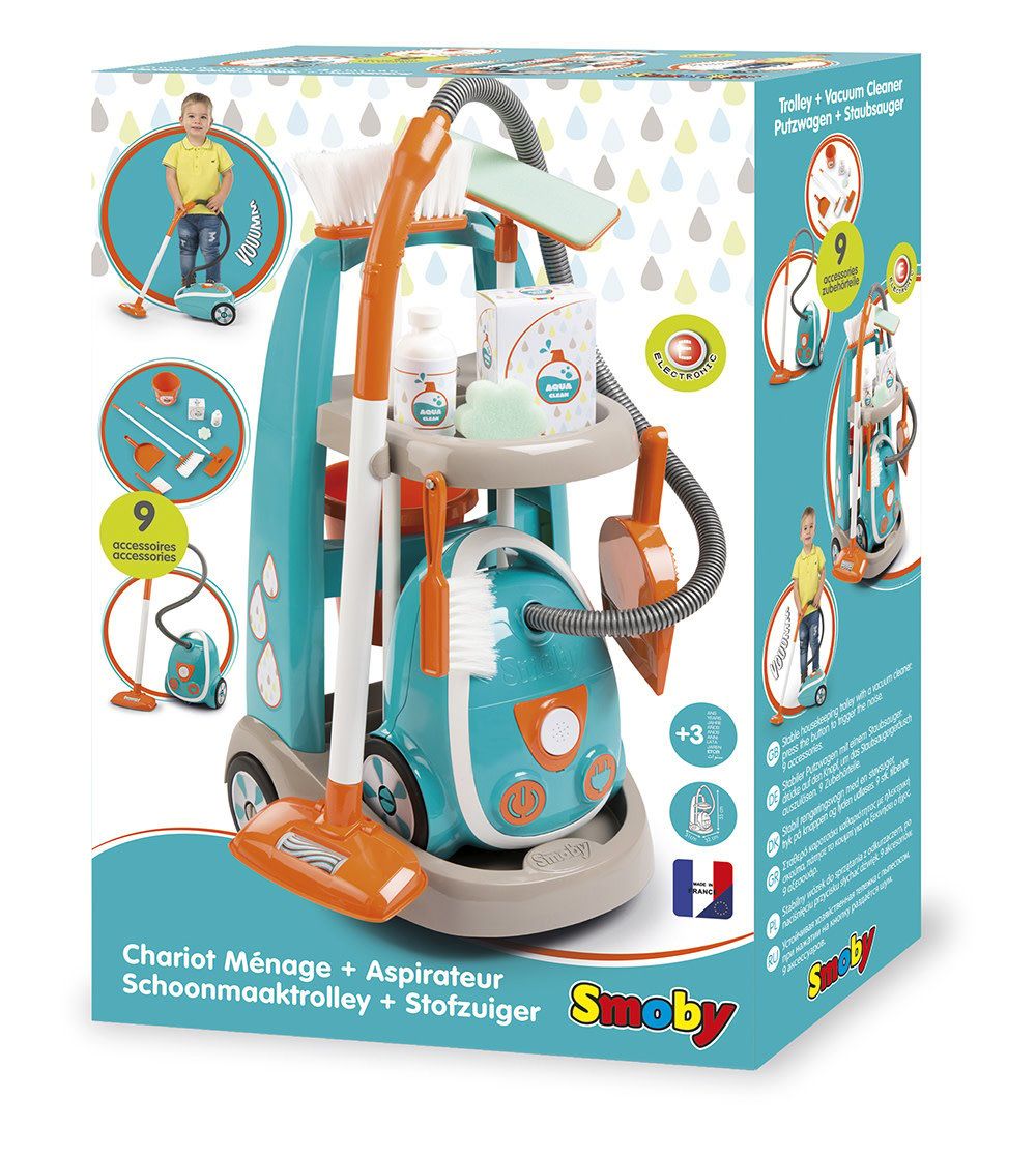 Smoby Cleaning Trolly &amp; Vaccum Cleaner