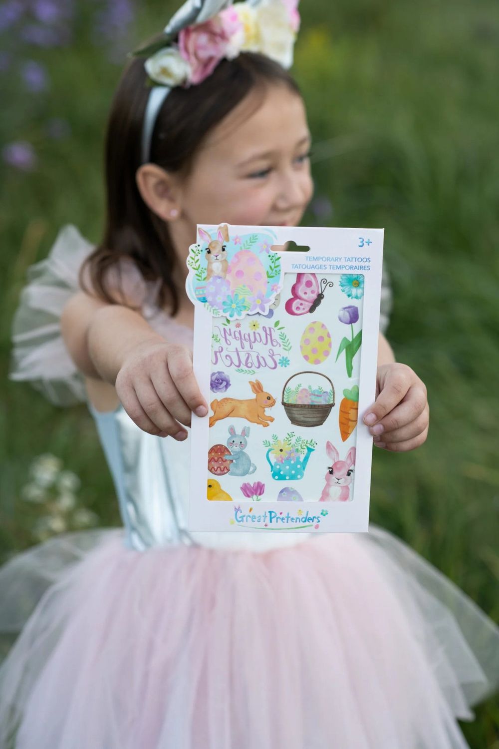 Great Pretenders Easter Bunny Temporary Tattoos 18pc