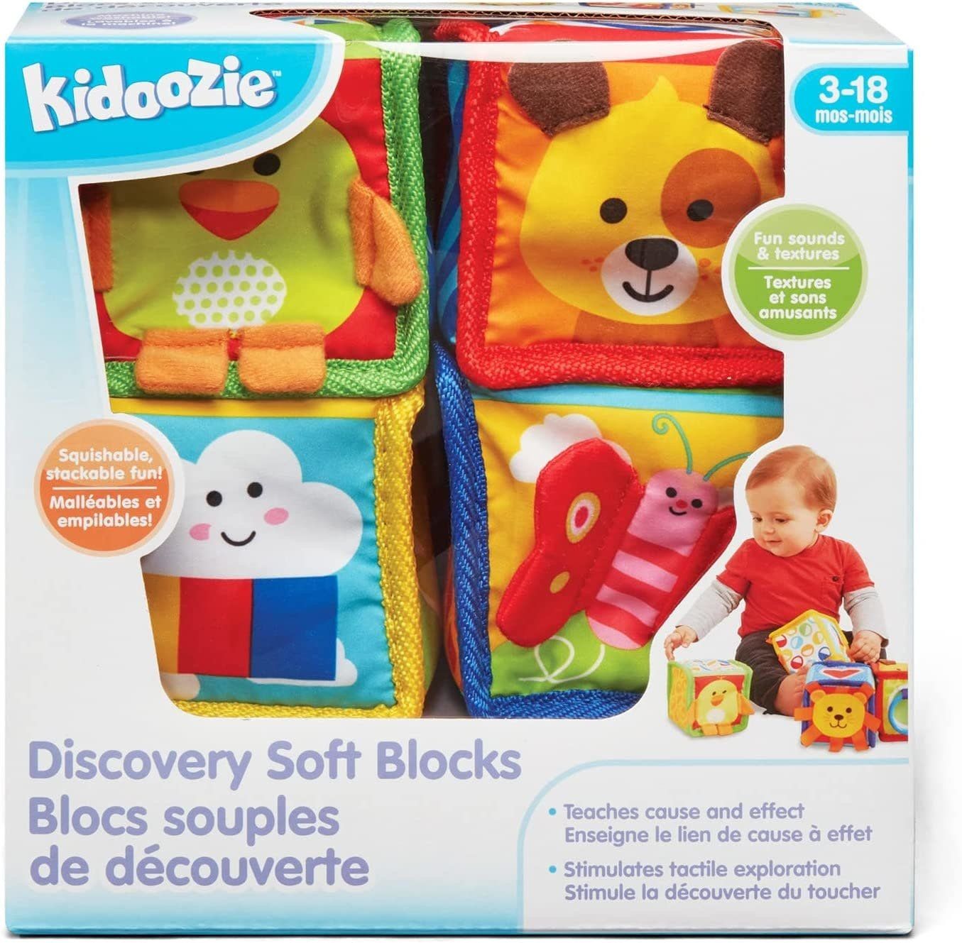 Kidoozie Baby Discovery Soft Blocks