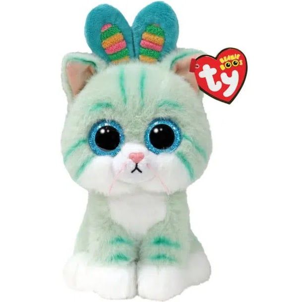 Ty Beanie Easter Gumdrop the Teal Cat