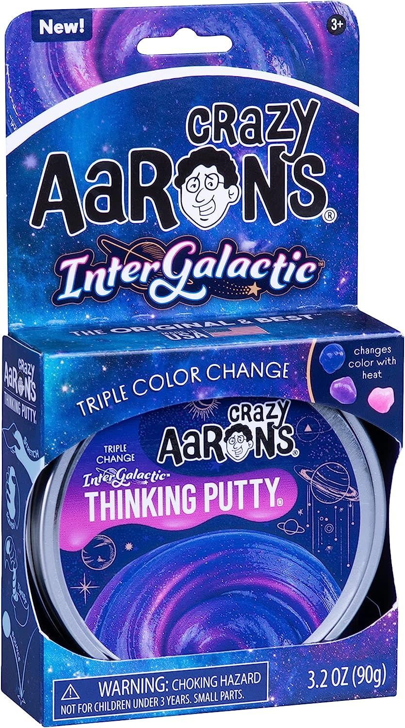 Crazy Aaron&#39;s Thinking Putty Triple Color Change InterGalactic