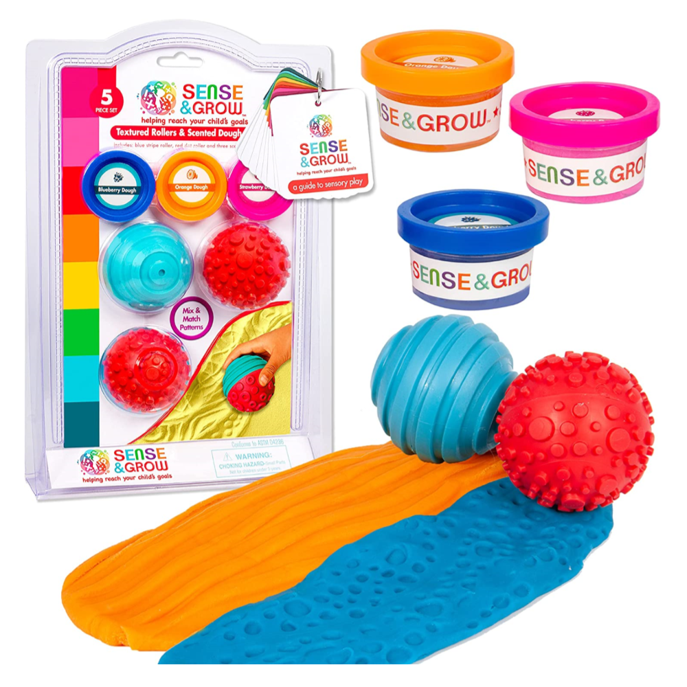 Sense and Grow Textured Rollers and Scented Dough