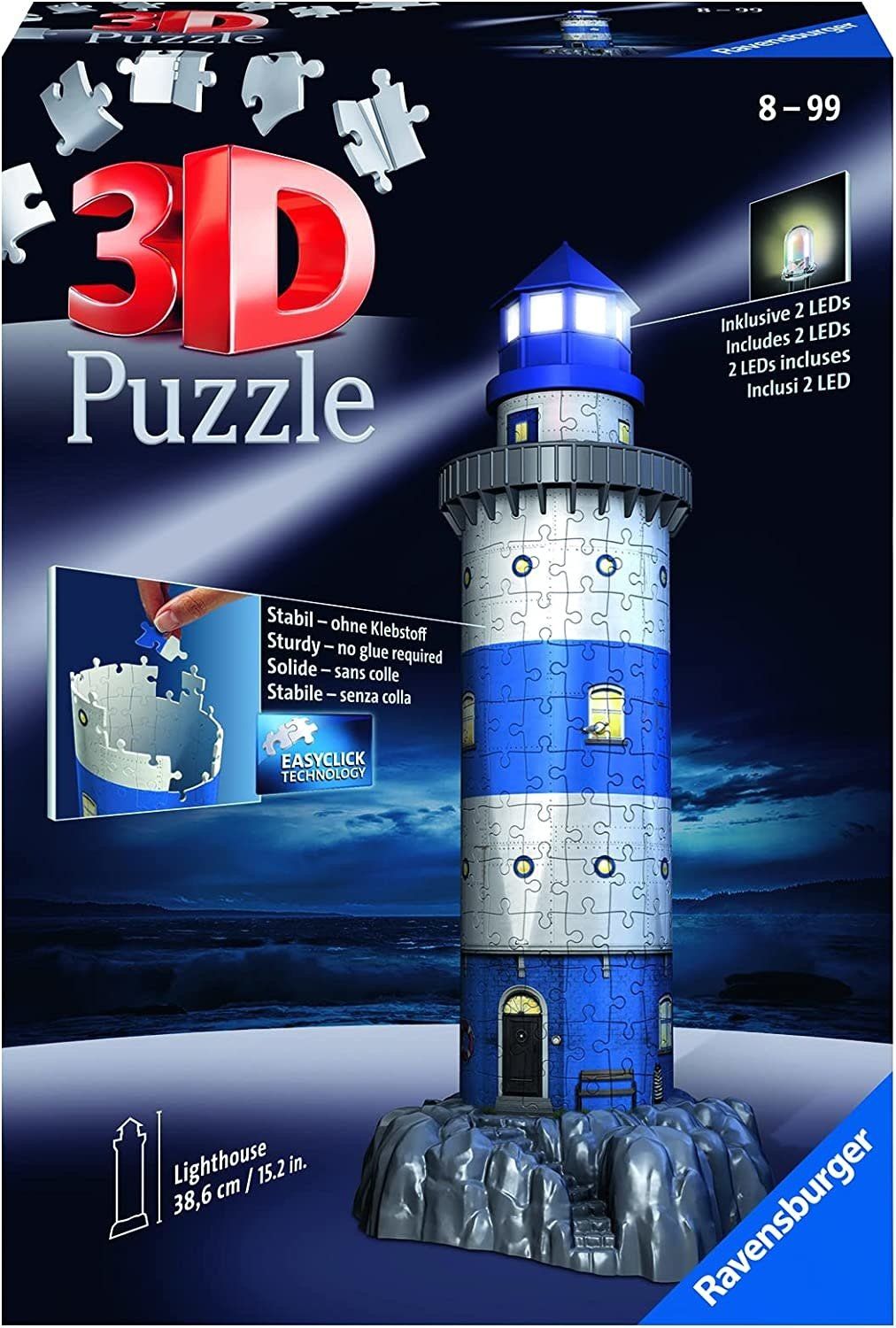 Ravensburger Puzzle 3D Lighthouse Night Edition