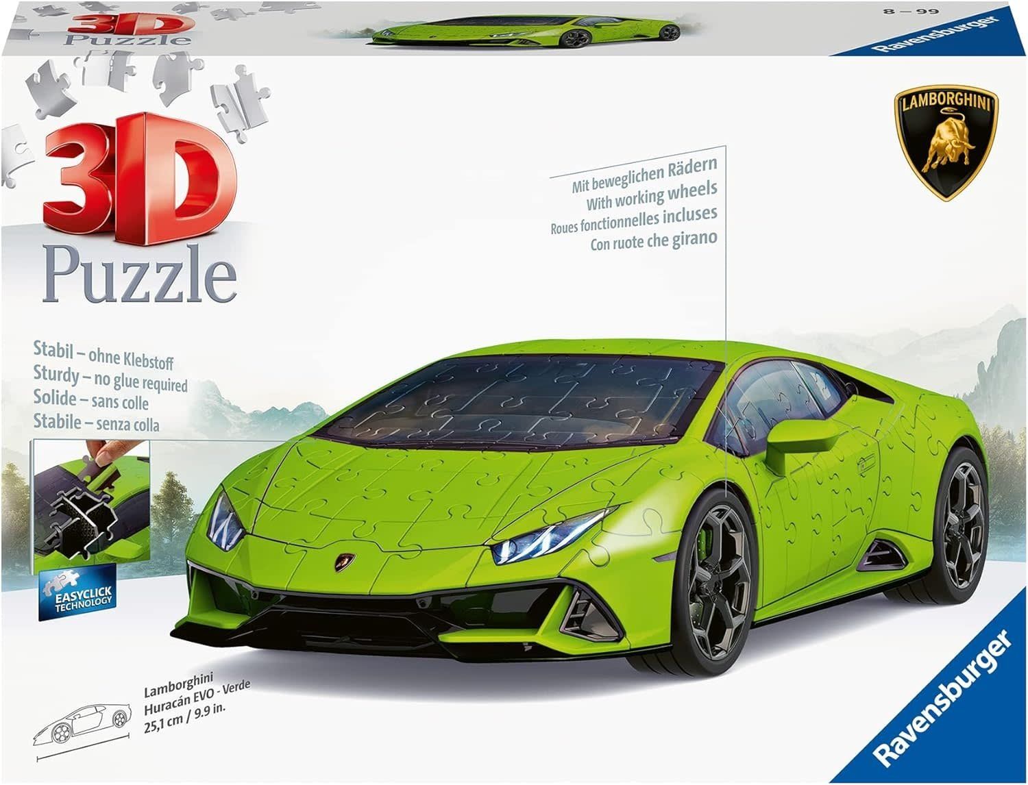 Ravensburger Puzzle 3D Lamborghini Huracan Verde