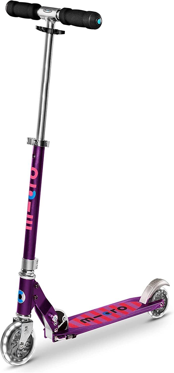 Kickboard Scooter Sprite LED Purple Stripe
