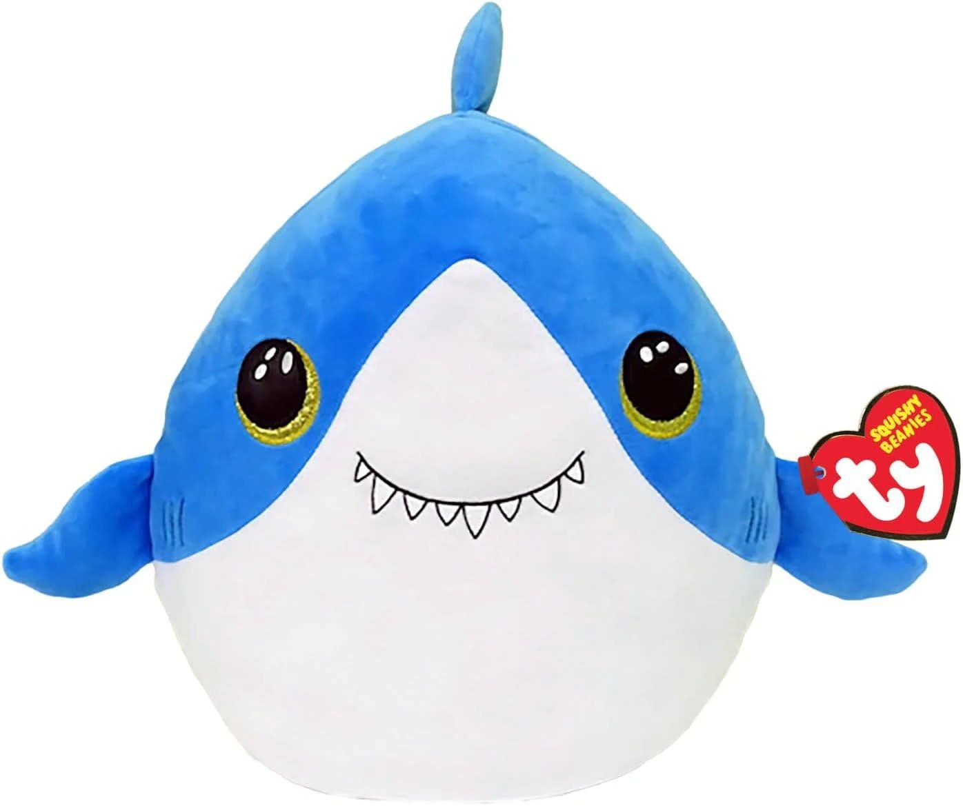 Ty Squishy Beanies 14&quot; Finsley Shark