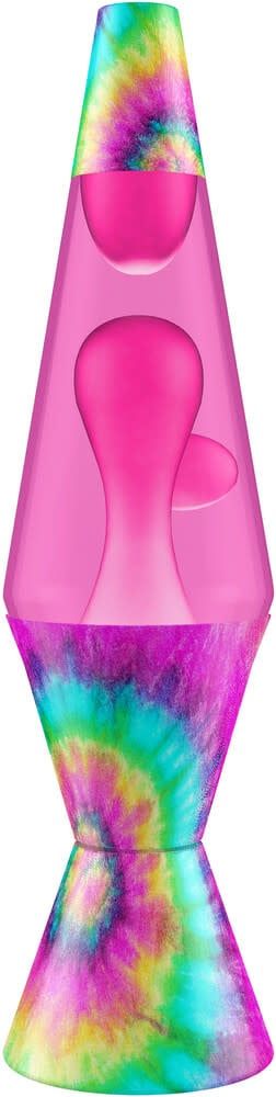 Lava Lamp Pink Tie Dye Spiral 14.5&quot; In-store only.