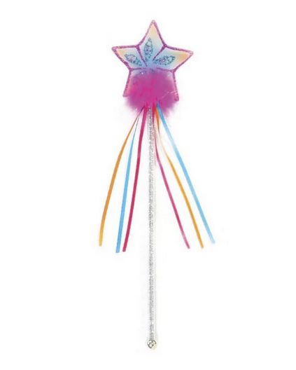 Great Pretenders Wand Glitter Rainbow Multi/Fushia
