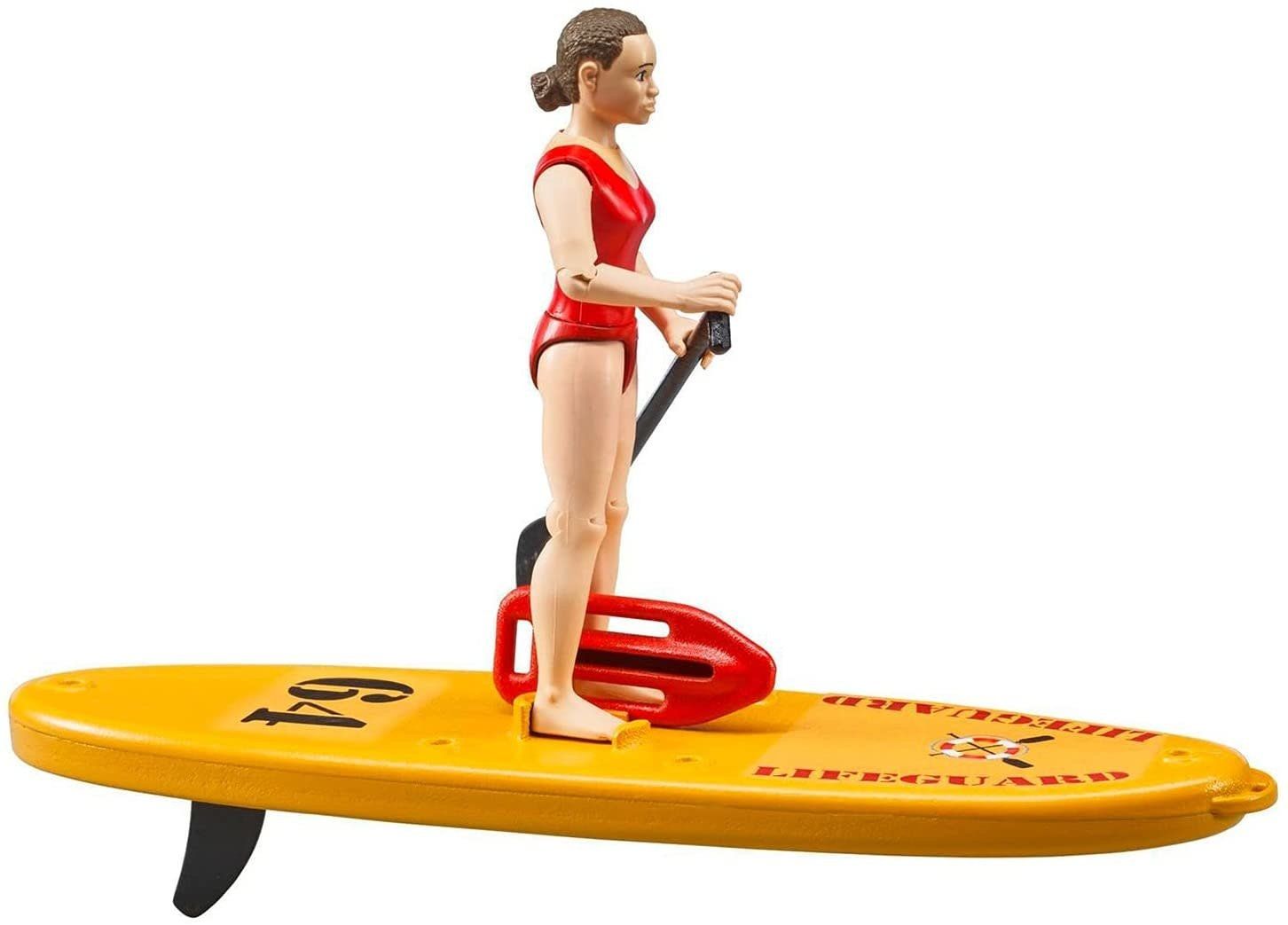 Bruder Lifegaurd with Stand Up Paddleboard