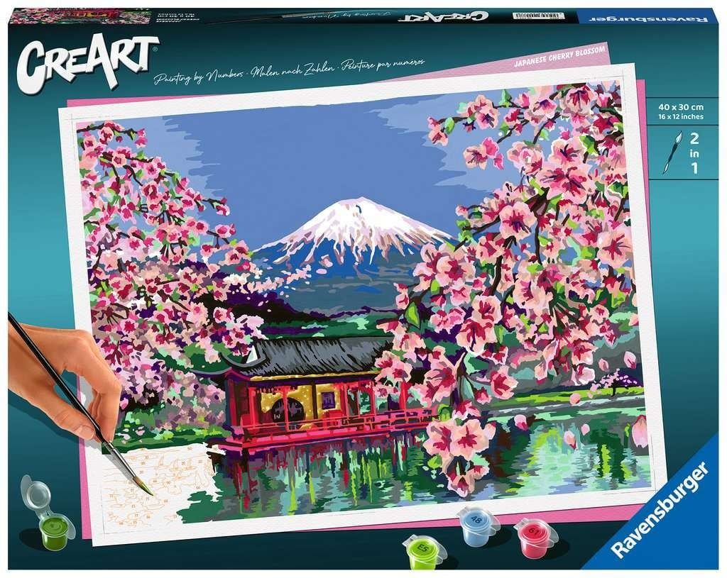 CreArt Adult 30 x 40 cm Painting by Numbers Japanese Spring