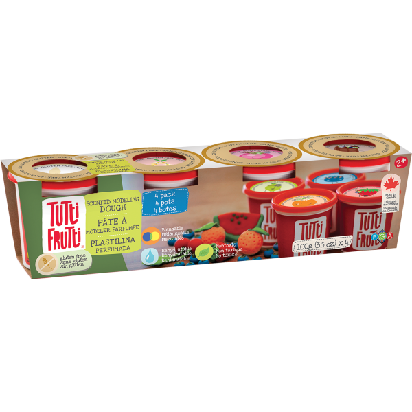 Tutti Frutti Modelling Dough Gluten Free 4 Pack