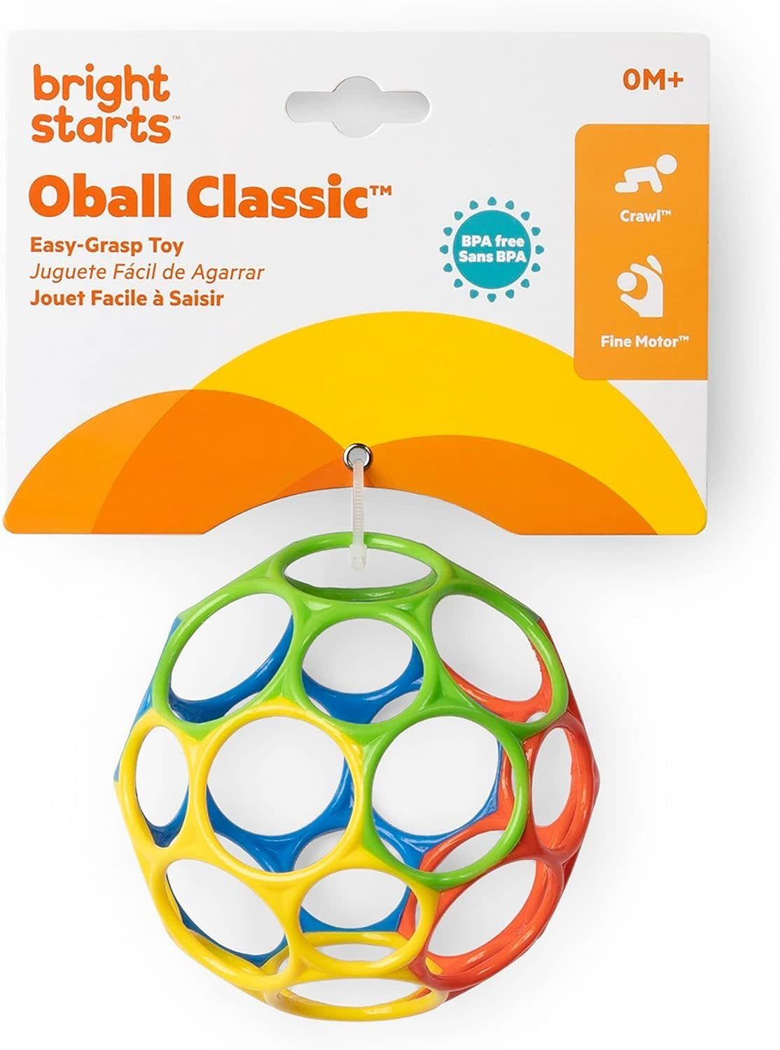 Oball Classic Ball Red, Yellow, Green &amp; Blue