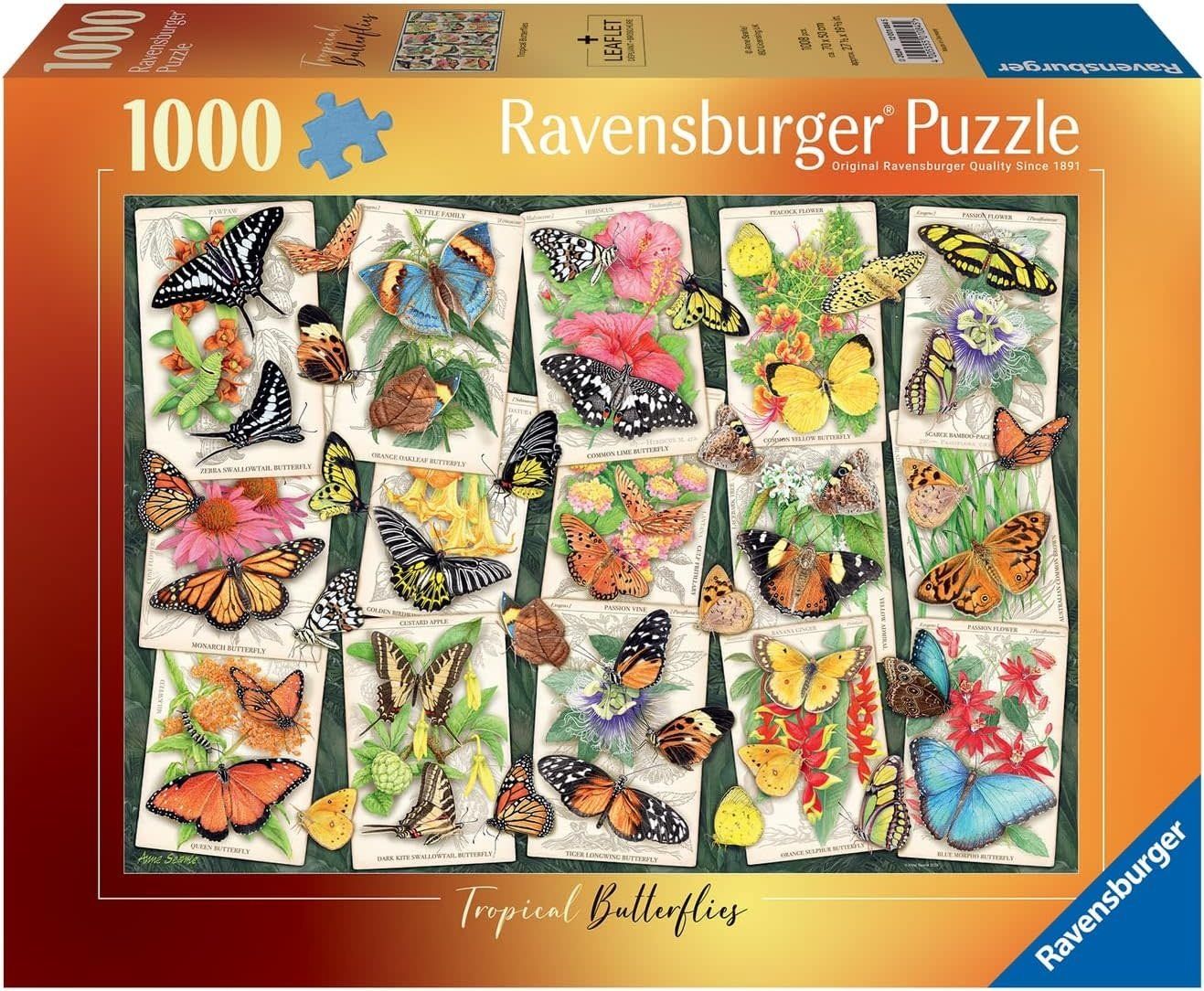 Ravensburger Puzzle 1000pc Tropical Butterflies