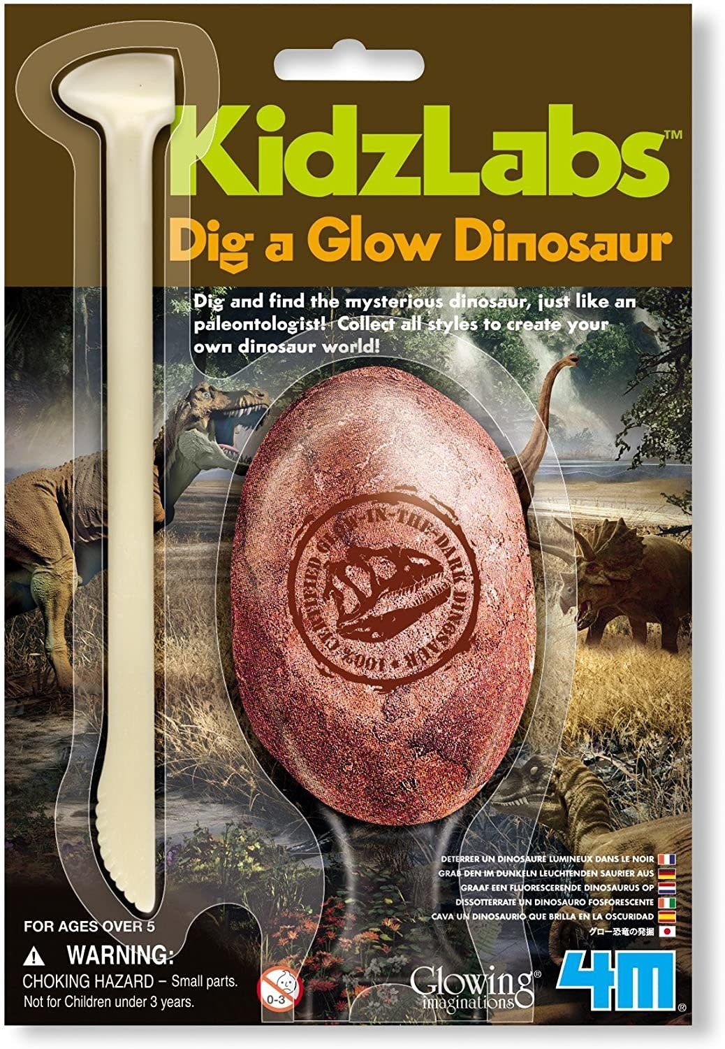 KidzLab Dig A  Glow Dinosaur Egg