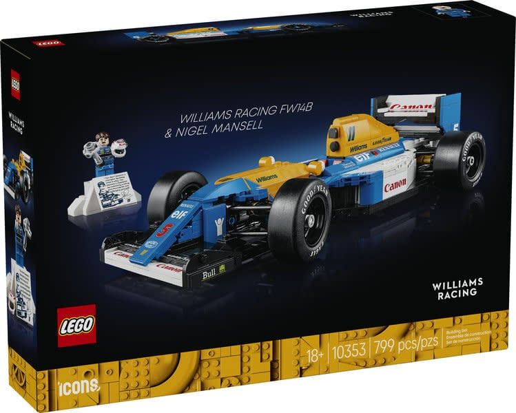 Lego Icons Williams F1 Race Car &amp; Nigel Mansel