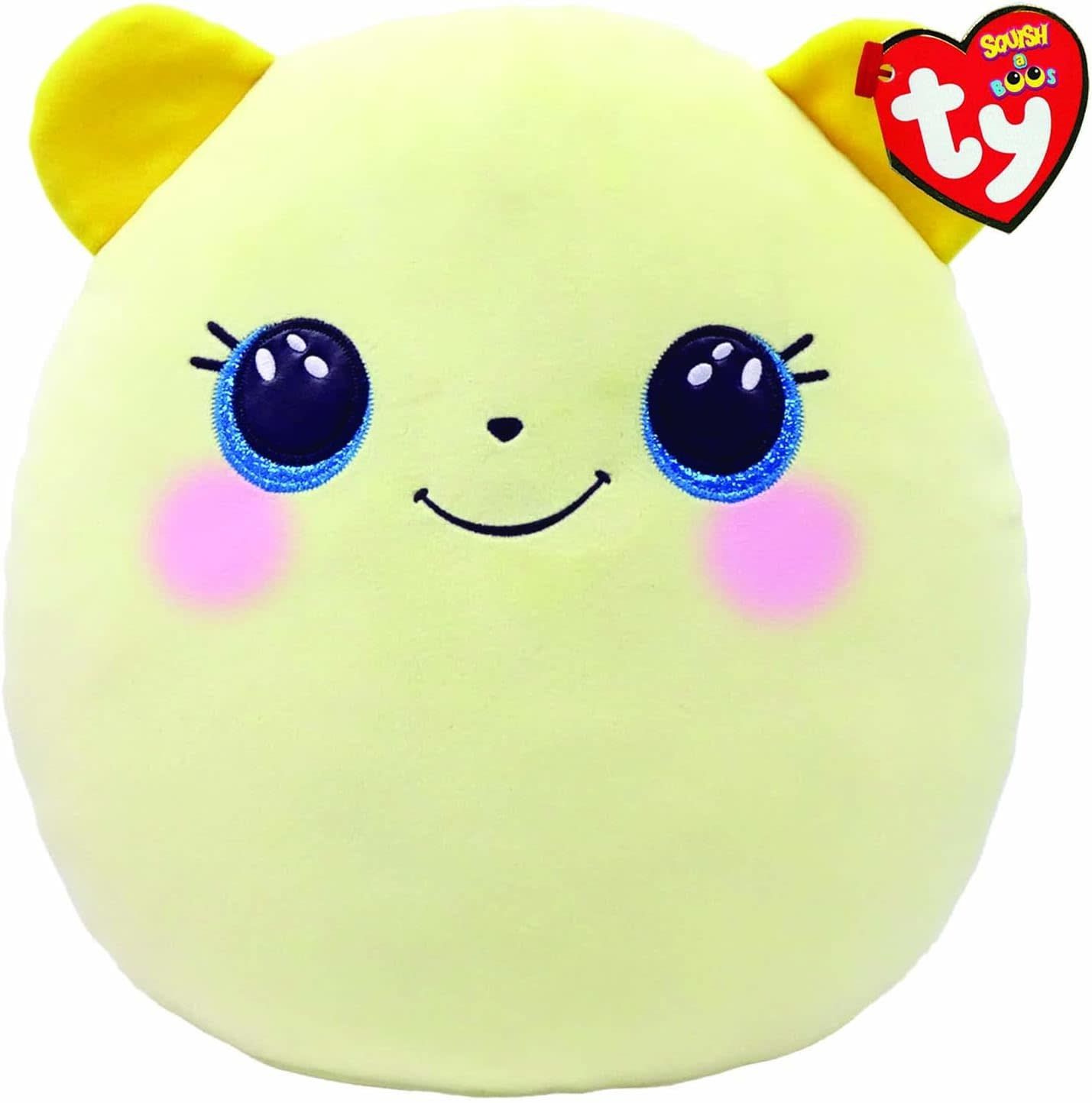 Ty Squishy Beanies 14&quot; Buttercup Yellow Bear