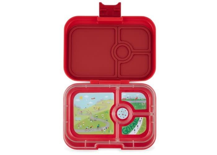 Yumbox Lunch Box Panino 4 Compartments Wow Red