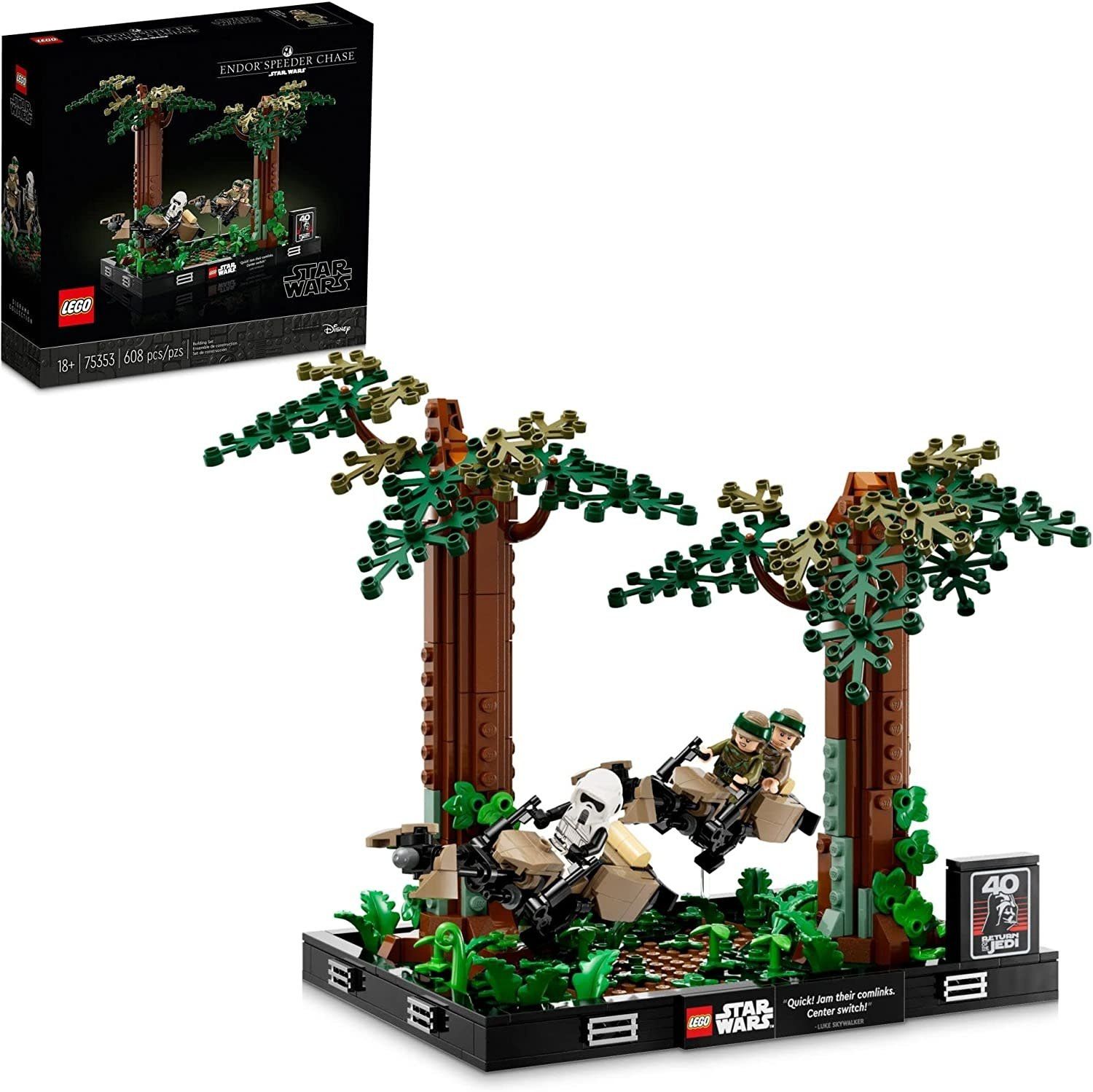 Lego Star Wars Endor Speeder Chase Diorama