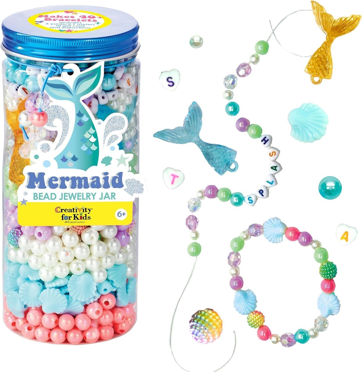 Creativity for Kids Bead Jewelry Jar Mermaid