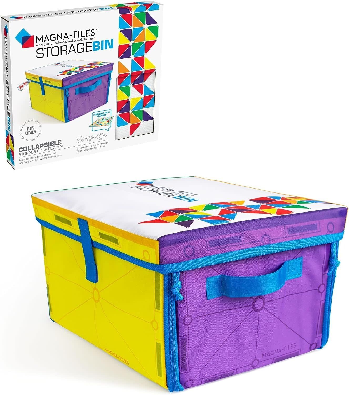Magna-Tiles Storeage Bin &amp; Interactive Play-Mat