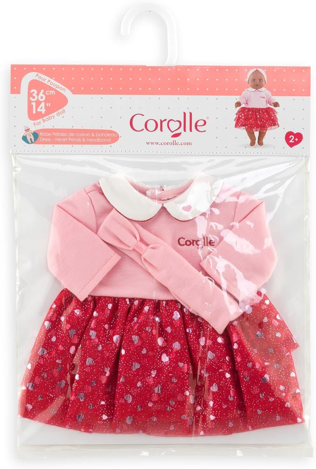 Corolle Doll Outfit Dress &amp; Headband Heart 14&quot;