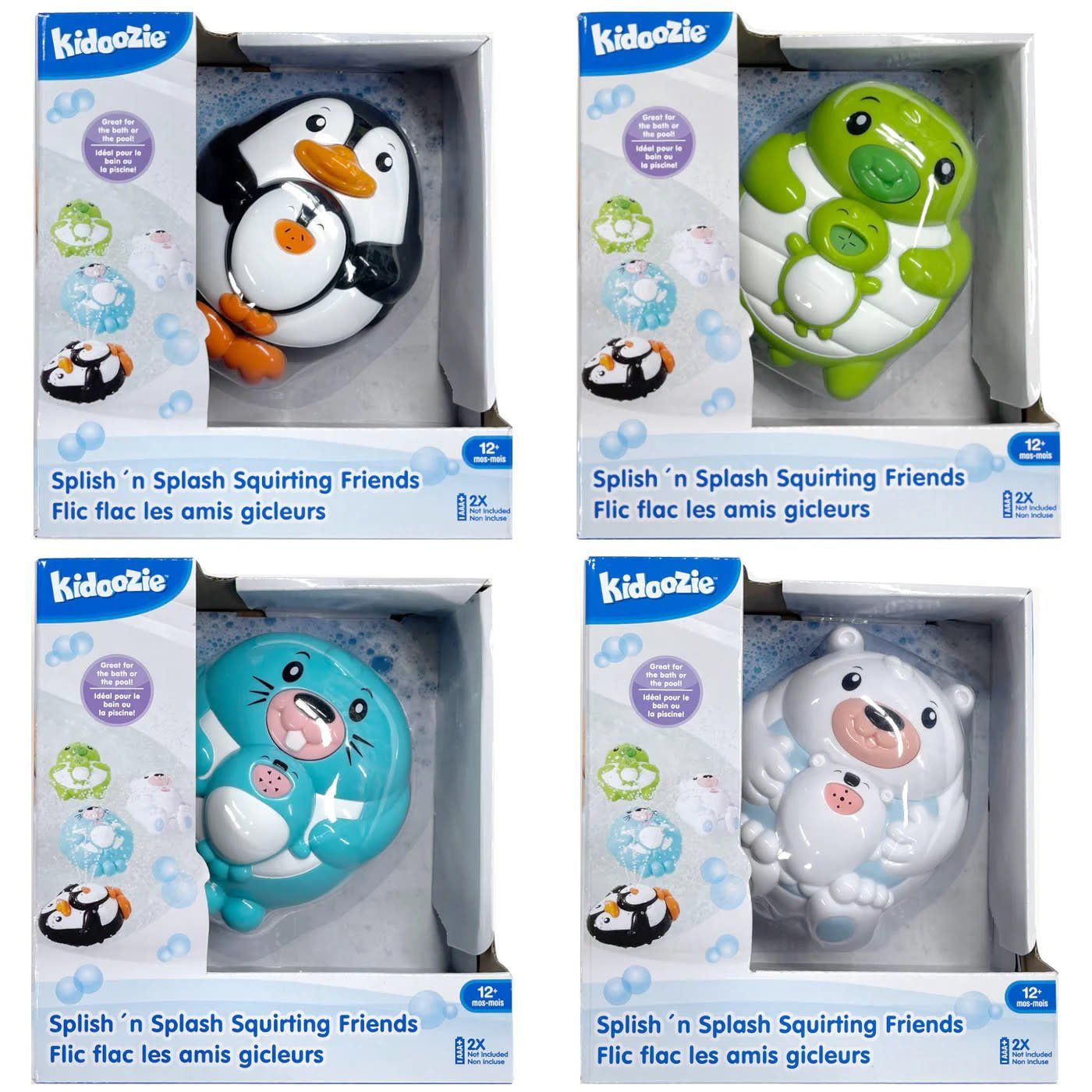 Kidoozie Bath Splish &#39;n Splash Squirting Friends