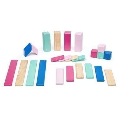 Tegu Magnetic Wooden Block 24pc Blossom