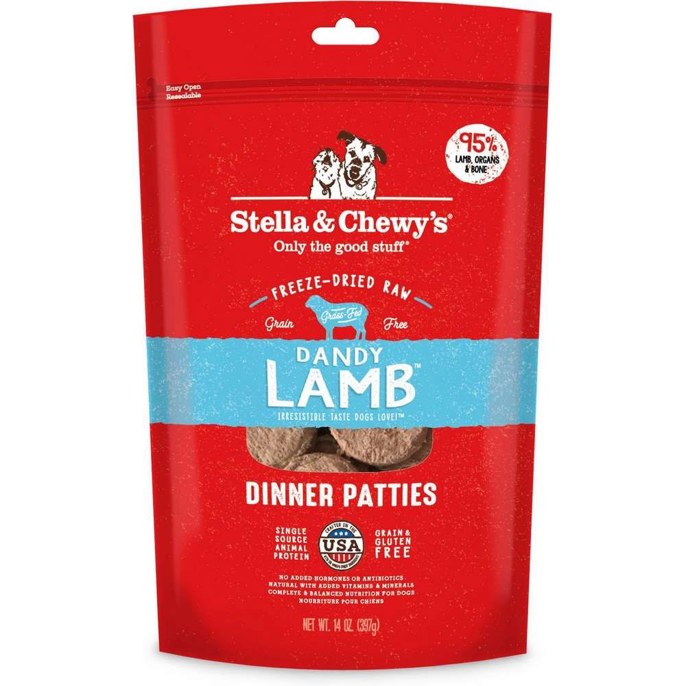 Stella &amp; Chewy&#39;s® Dandy Lamb Freeze-Dried Raw Dinner Patties, Size: 5.5oz