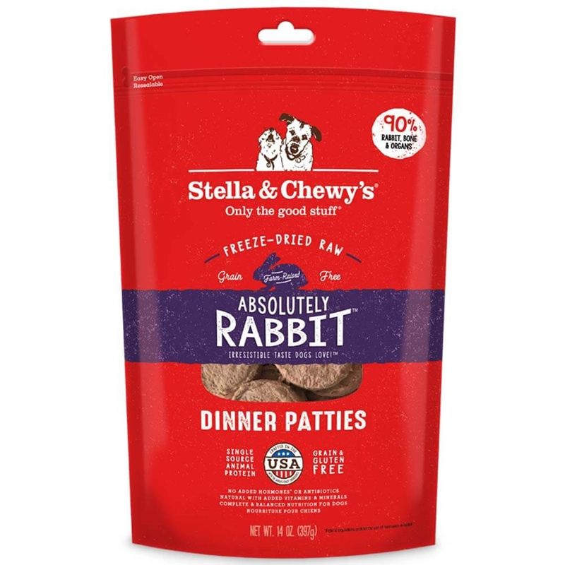 Stella &amp; Chewy&#39;s® Absolutely Rabbit Freeze-Dried Raw Dinner Patties, Size: 5.5oz