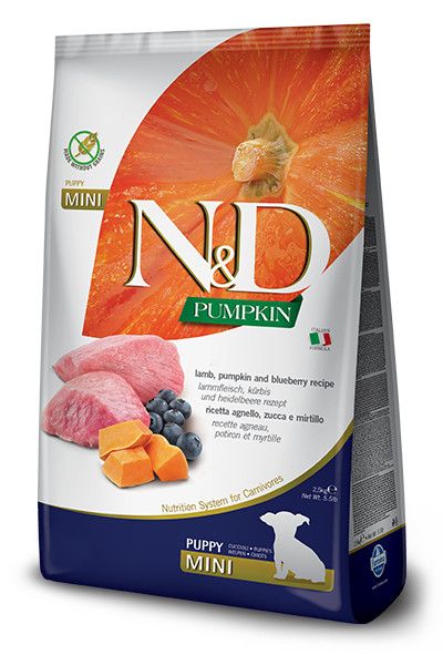 Farmina PUMPKIN Grain Free Lamb &amp; Blueberry Mini Puppy, Size: 15.4 LB
