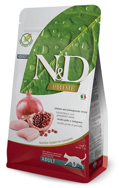 Farmina Cat PRIME Grain Free Chicken &amp; Pomegranate Adult, Size: 3.3 LB