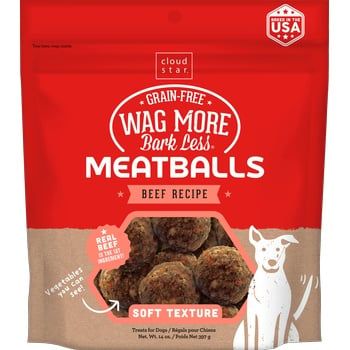 Wag More Bark Less Meatballs Beef 14oz
